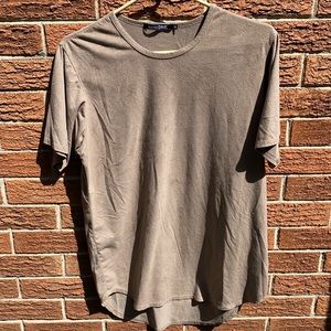 Men’s Suede Tan Short Sleeve Tee
